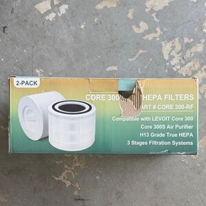 Levoit 2 pack Compatible Core 300 HEPA Filter Replacement